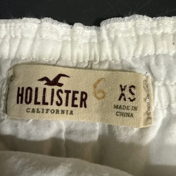 Y2K Hollister Cami Tank Top Size XS Lace Ivory Indie Grunge Layering Button Down - Picture 2 of 16